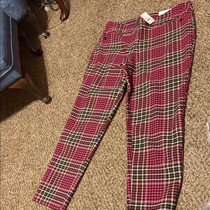 Cato Pink and Black Checkered Skirt